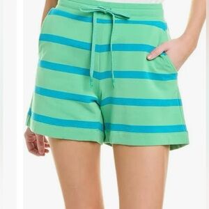 Cabi 6197 Cabana Spring Shorts Striped Green and Blue XS NWOT